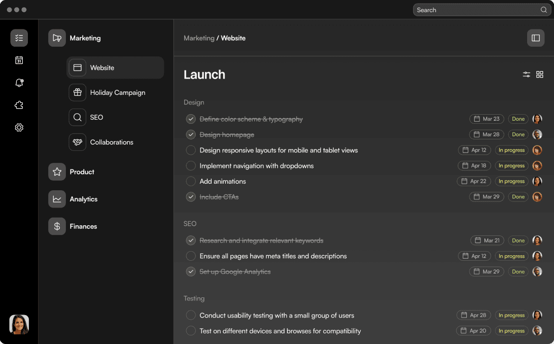 The Product screenshot